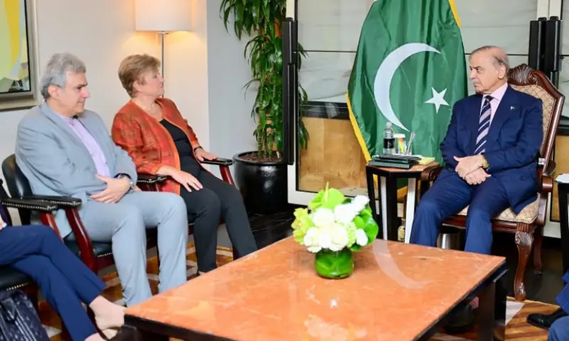 PM Shehbaz calls on IMF to factor in flood damage in upcoming review of Pakistan’s economy.